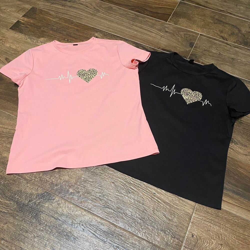 Shein Women's Pink T-shirt